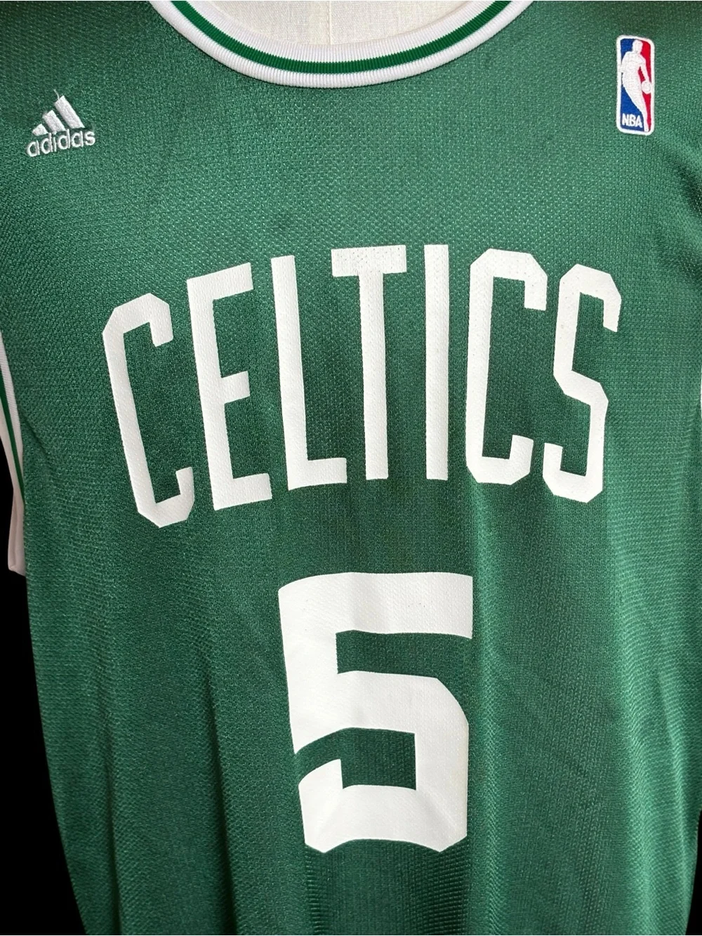 Adidas #5 Kevin Garnett Boston Celtics Green Swingman Jersey Mens Large L excell